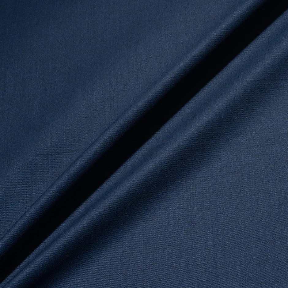 Navy Blue Pure Wool Storm Proof Coating