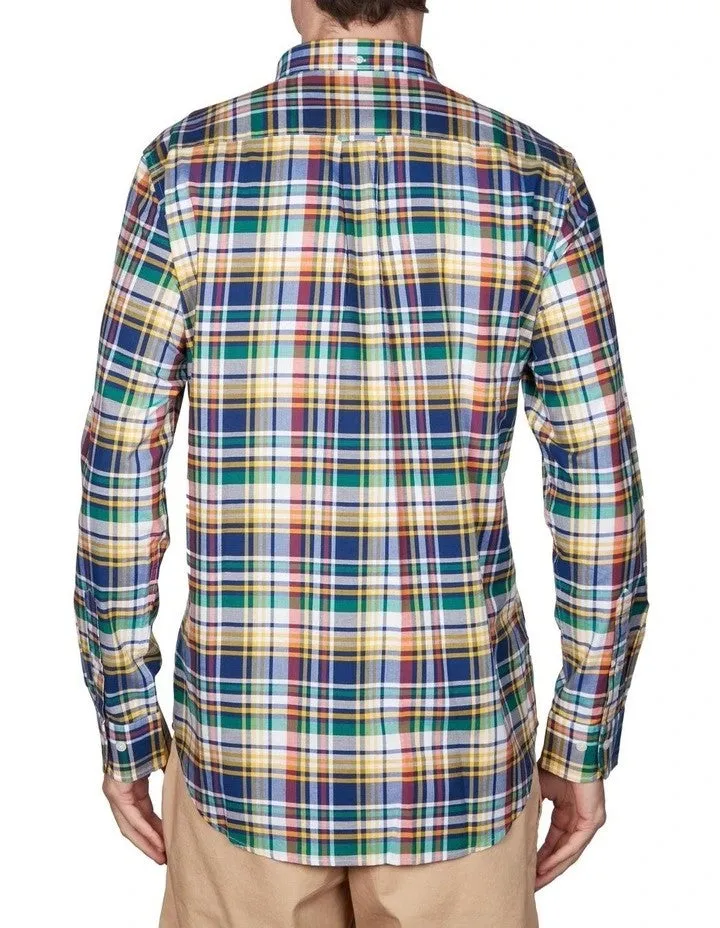 Oxford Shirt - Plaid - Solar Power Yellow