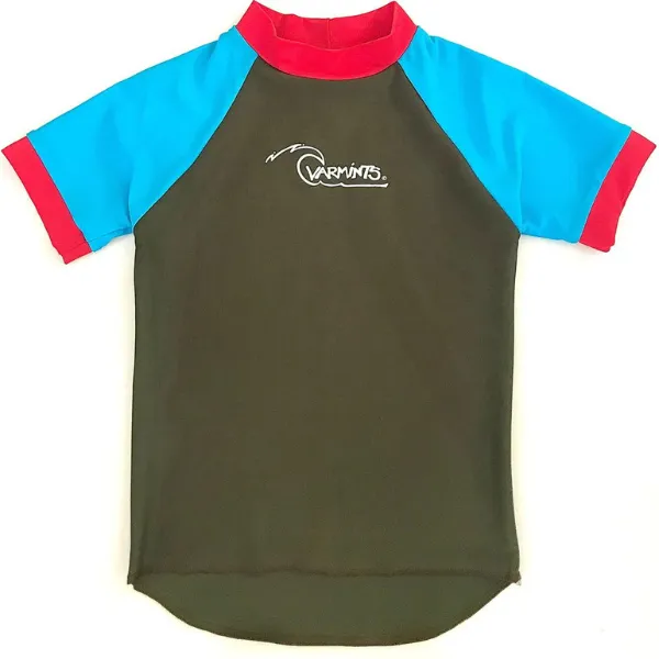 Ozi Varmints Short Sleeve Rash Vest - Khaki