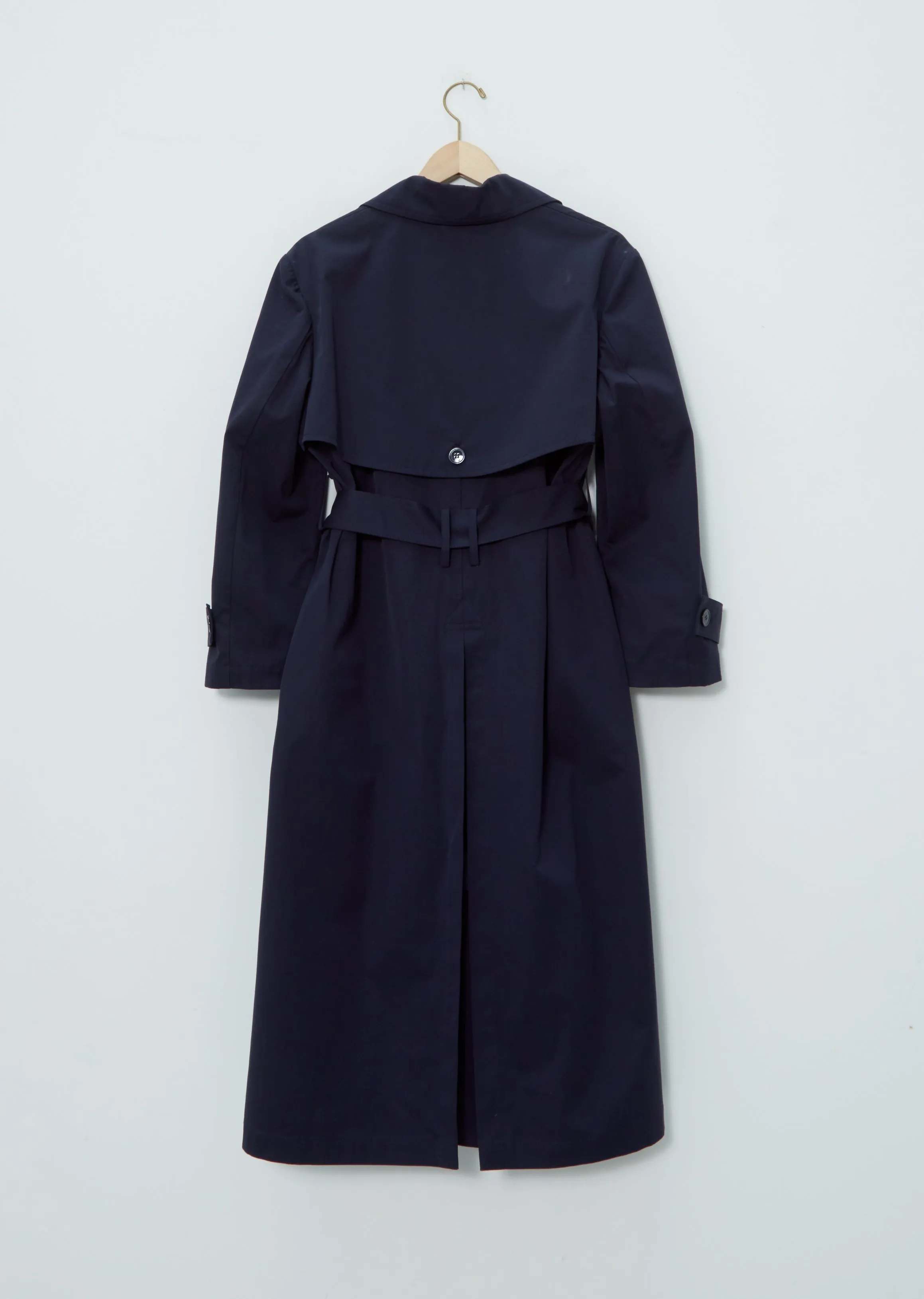 Peak Lapel Long Trench Coat