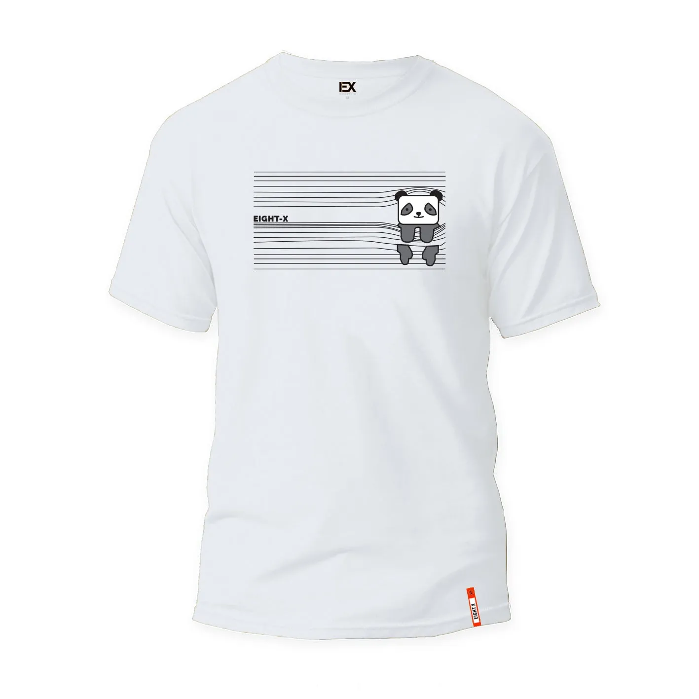 Peek-A-Boo Panda Graphic T-Shirt - White