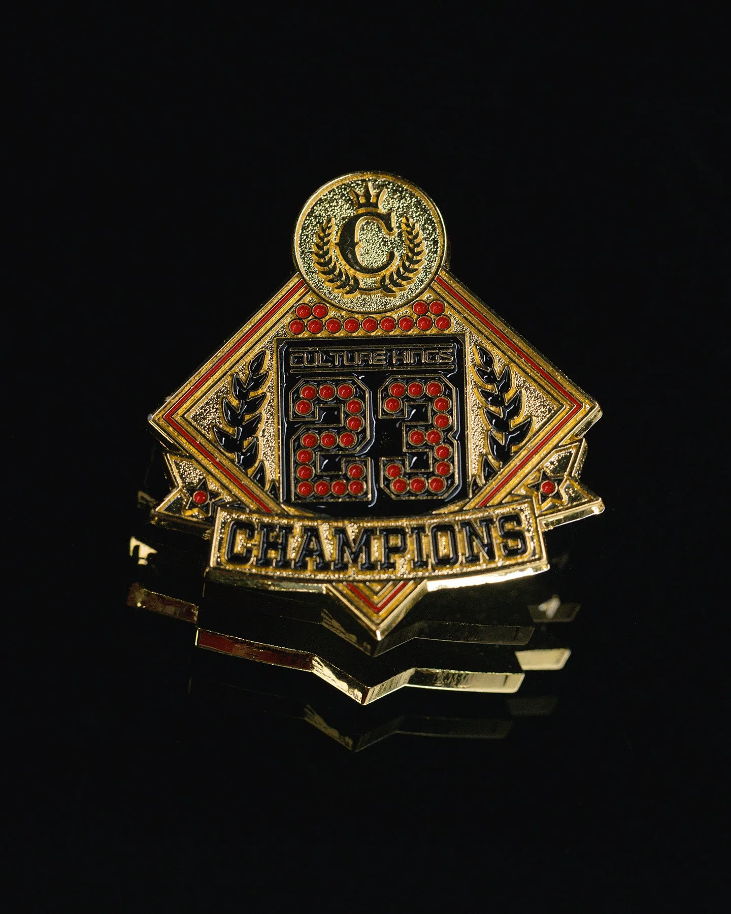 Pin Pals X Culture Kings Champions Pin Gold/Black/Red