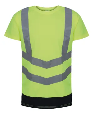 Pro hi-vis short sleeve t-shirt | Yellow/Navy