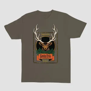 Santa Cruz x Jagermeister Kendall Deer T-Shirt Olive