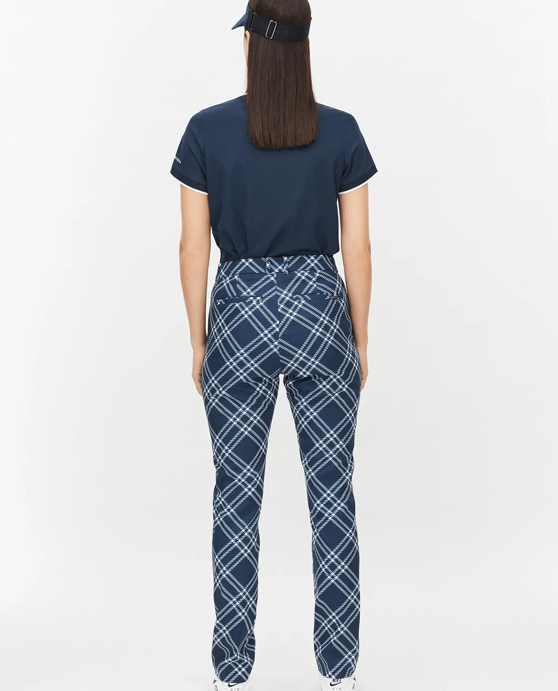 SIZE 10 - ROHNISCH Lexi Winter Trouser 30" Large Check Navy