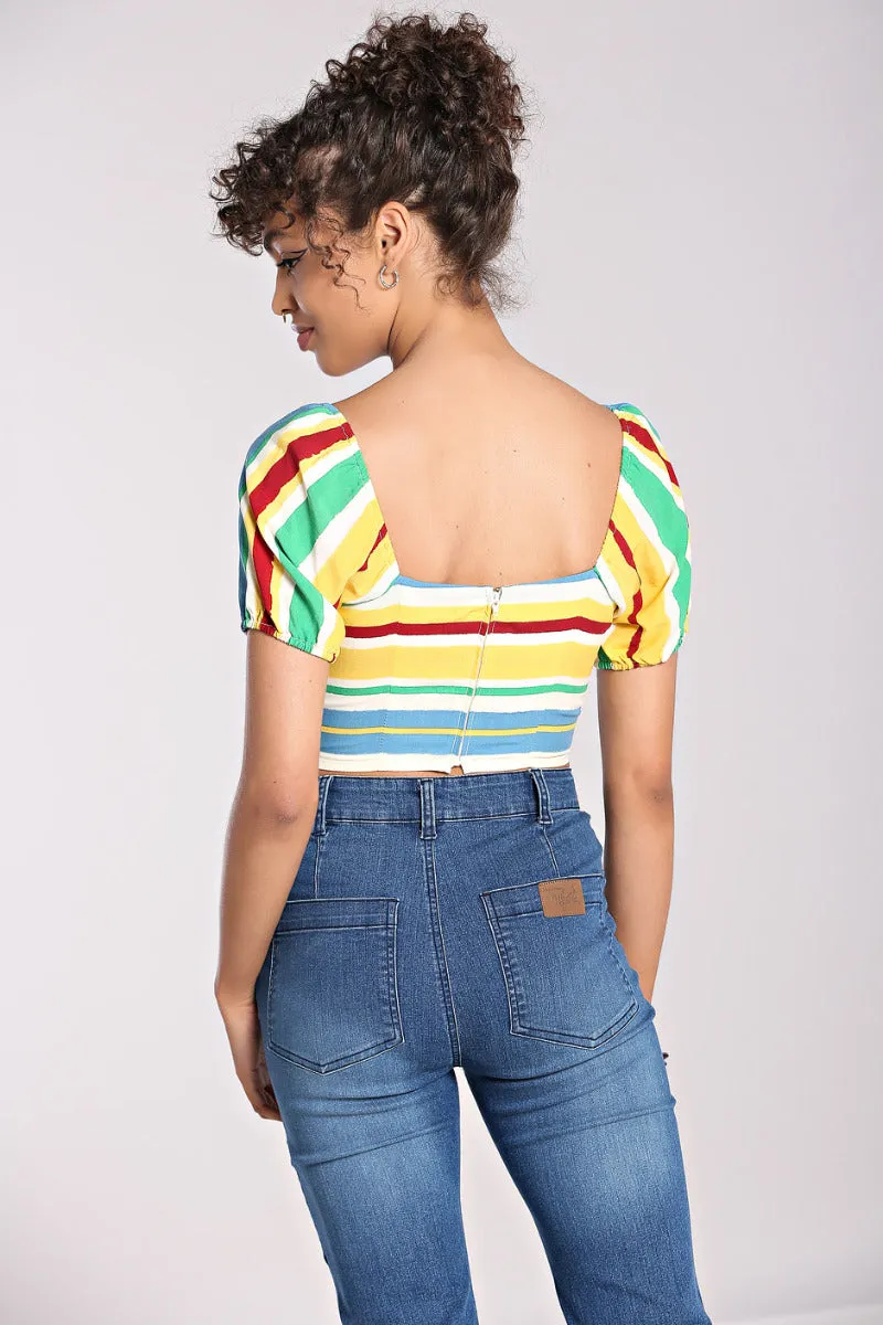 Solange Crop Top by Hell Bunny