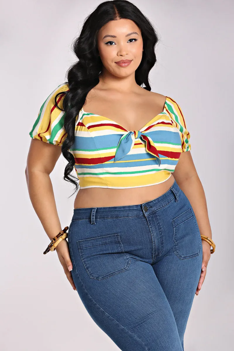 Solange Crop Top by Hell Bunny