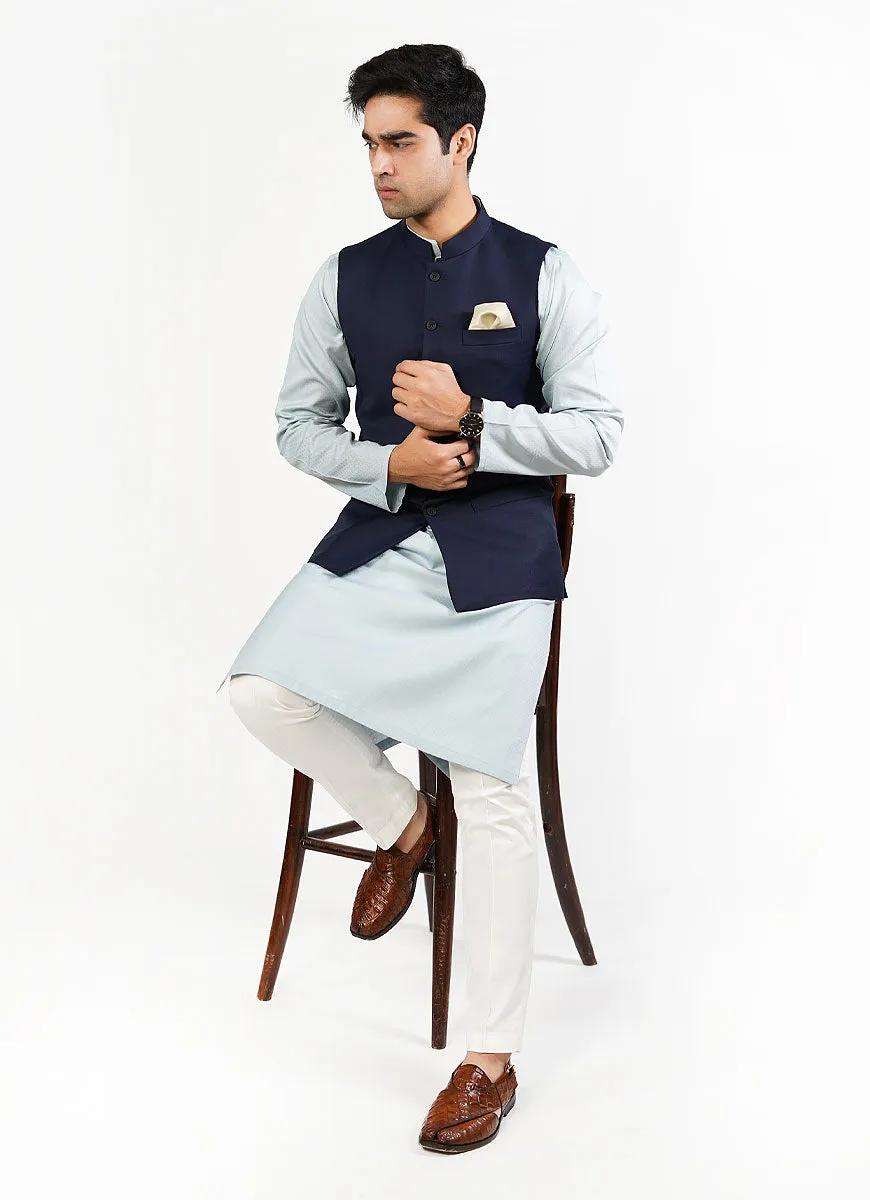 Waist Coat - Tropical Exclusive Blue Plain