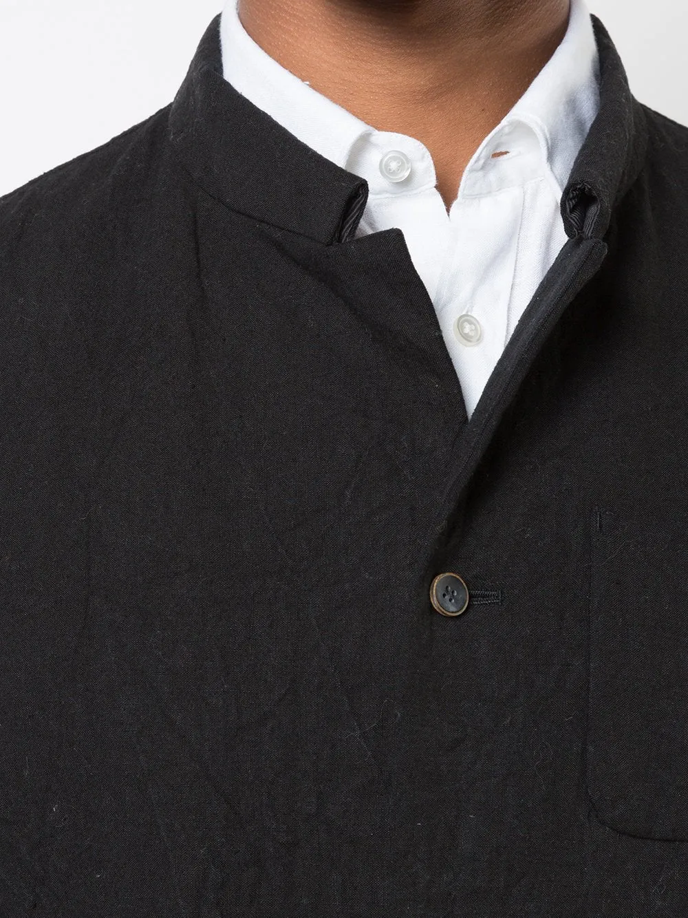 Washed Linen Canvas Work Coat