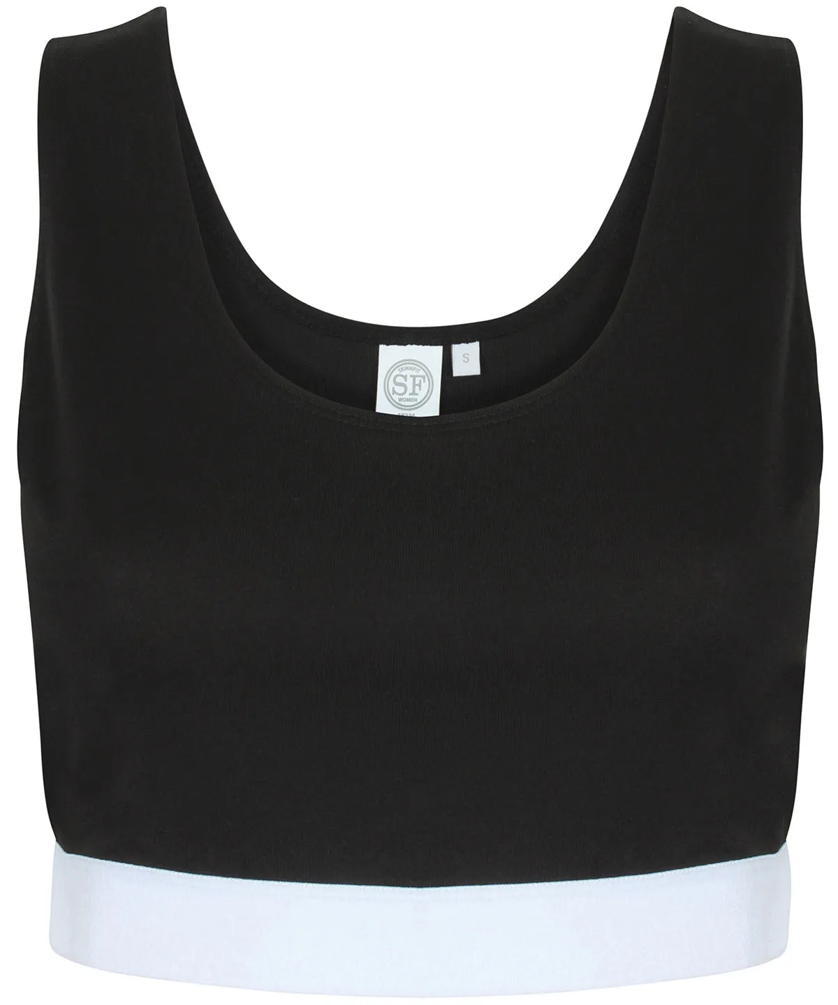 Womens fashion crop top | Black/White