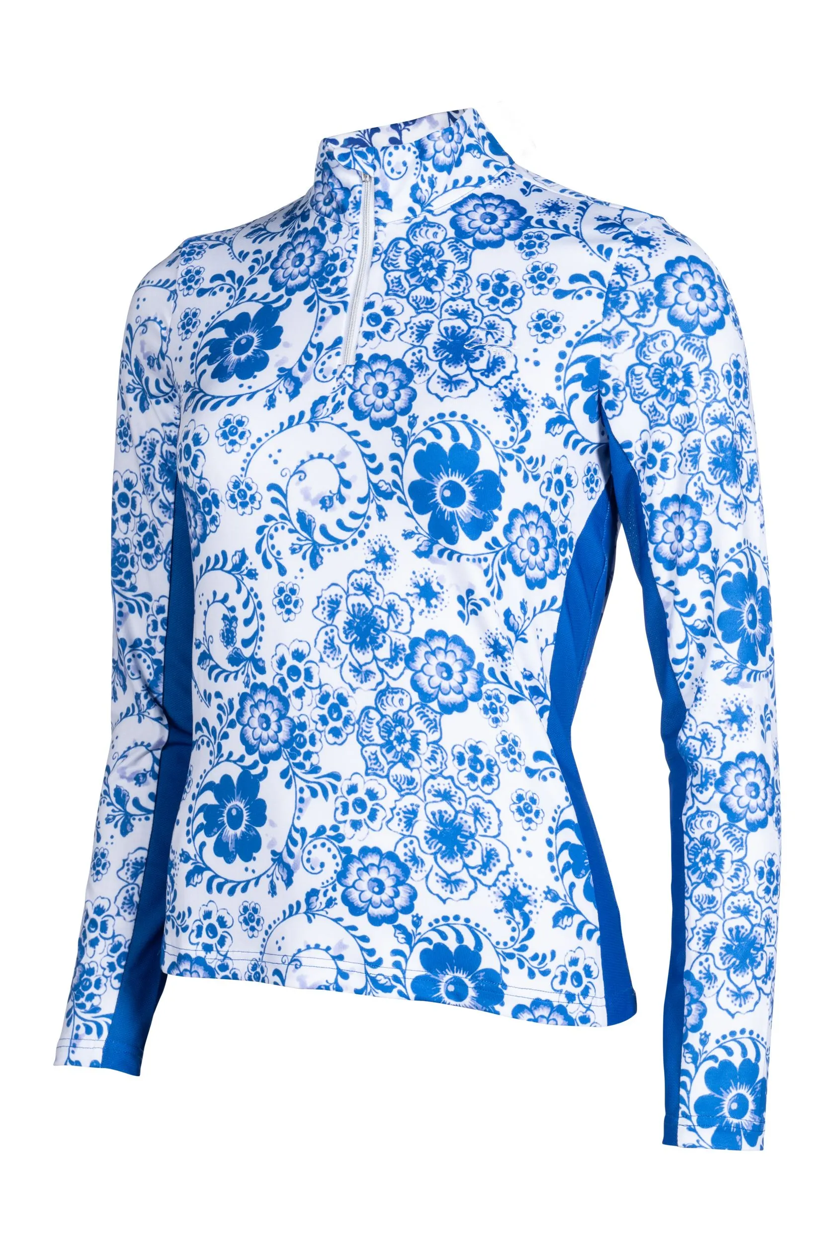 Women´s Functional Training Shirt Blue Flower