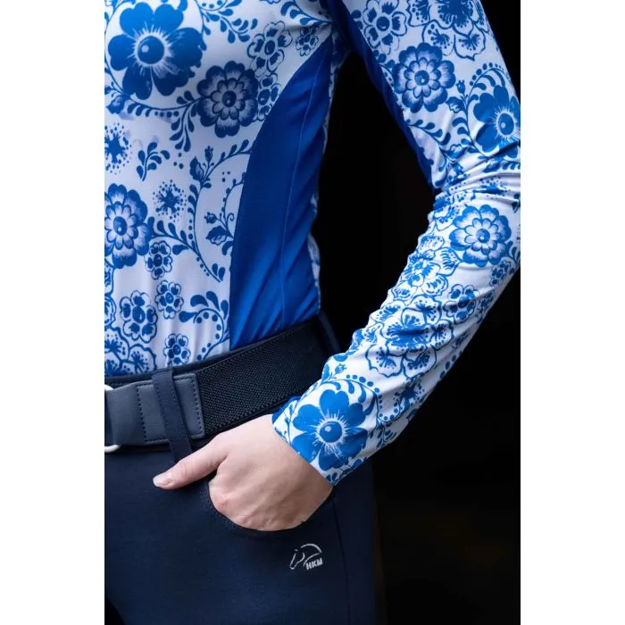 Women´s Functional Training Shirt Blue Flower