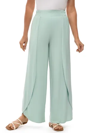 Women's Lynsu Wide Leg Pants  |  Misty Aqua