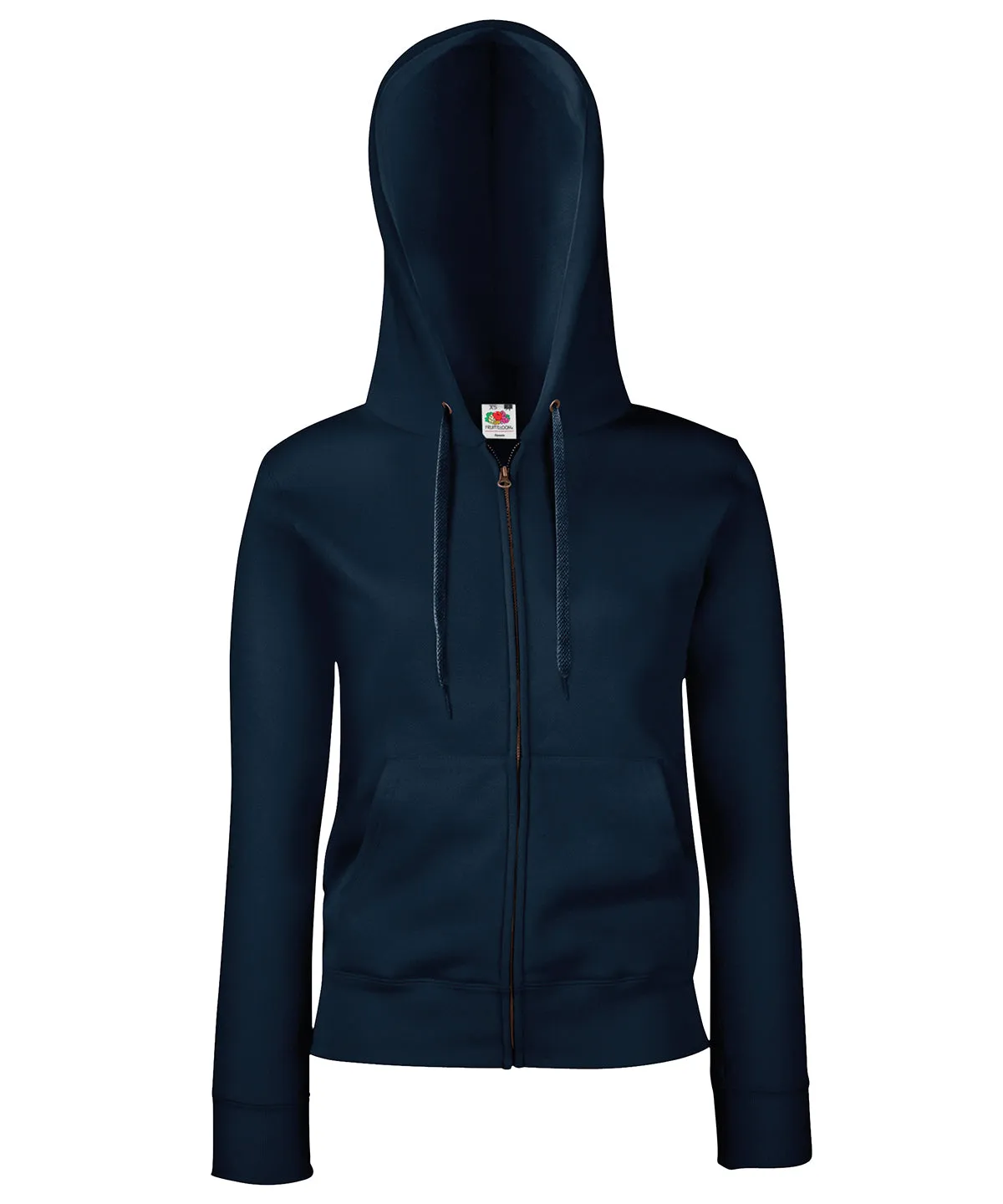 Womens premium 70/30 hooded sweatshirt jacket | Deep Navy