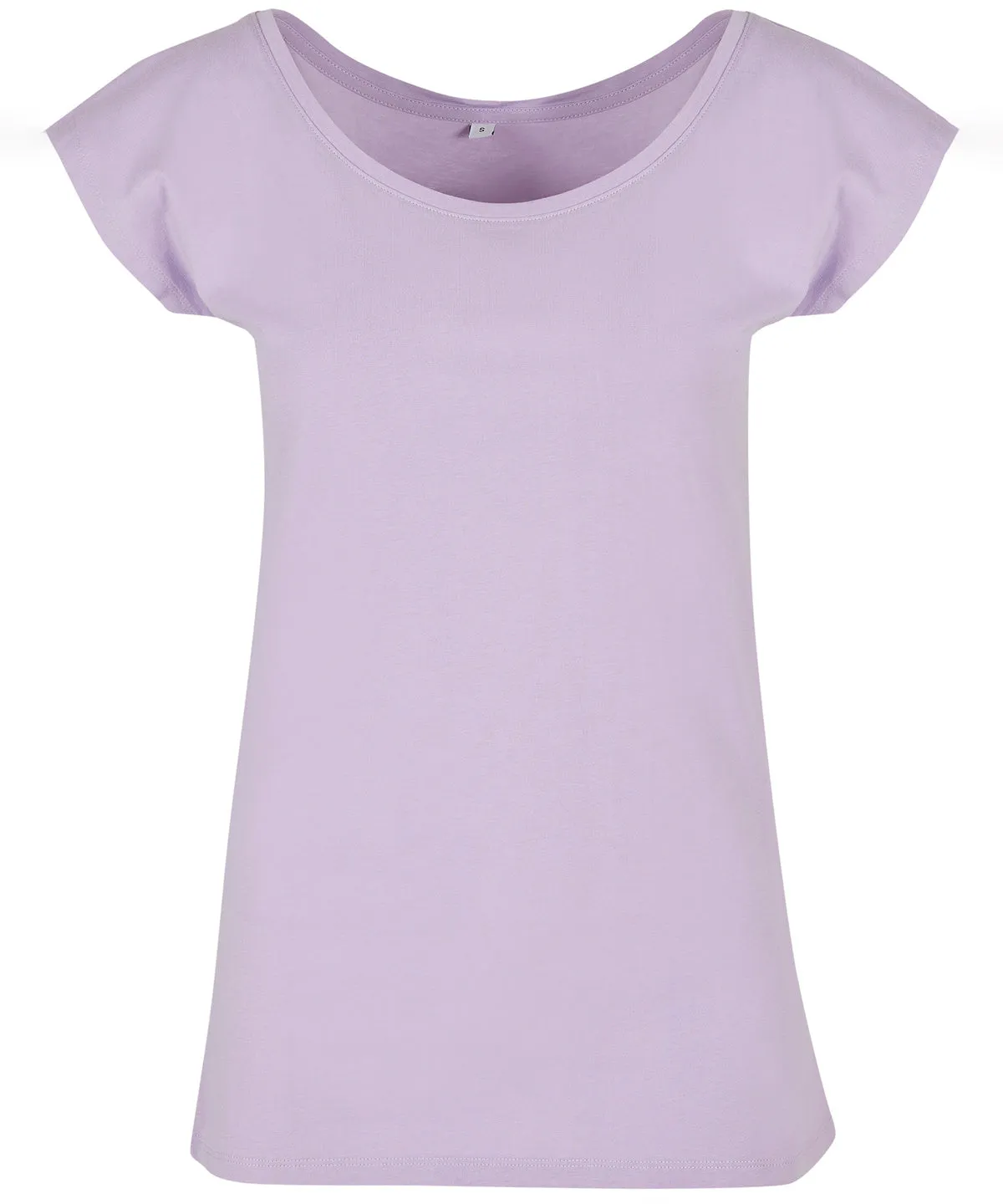 Womens wide neck tee | Lilac