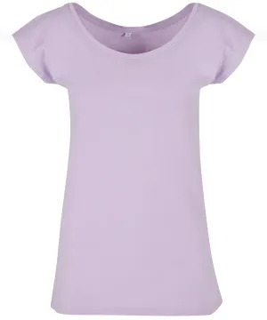 Womens wide neck tee | Lilac